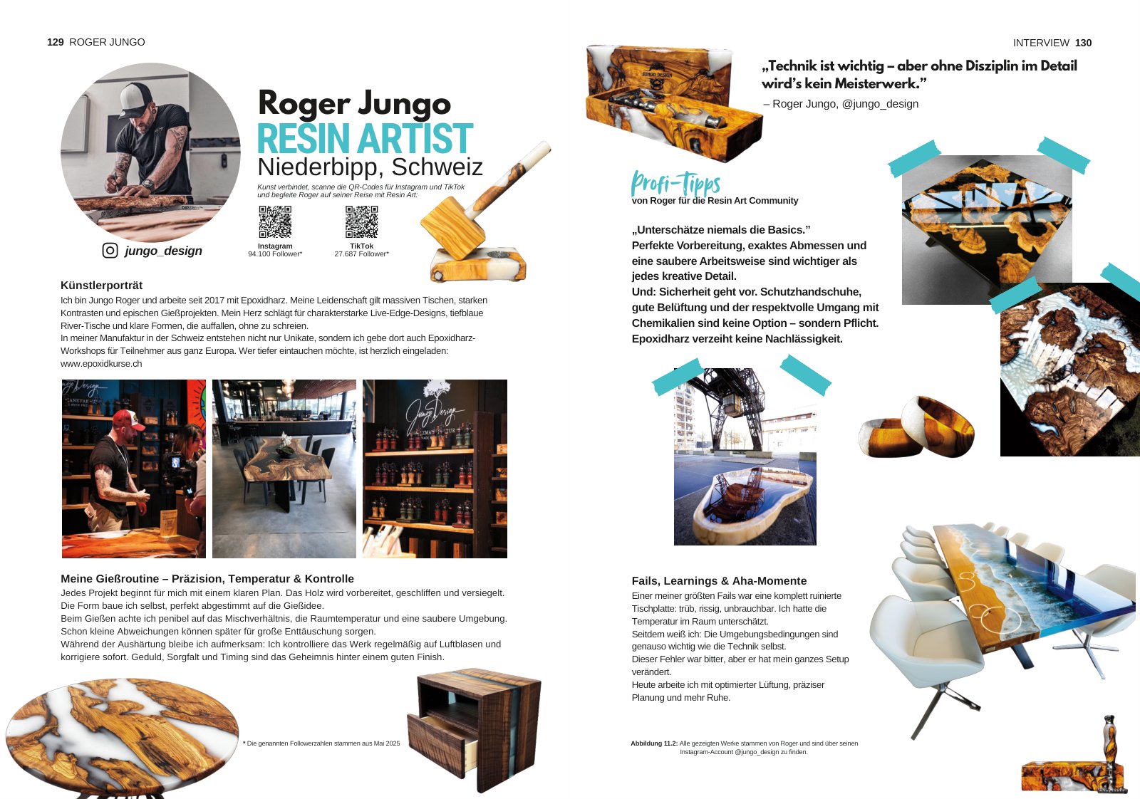 Interview mit Roger Jungo, Resin Artist aus Niederbipp, Schweiz