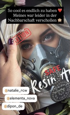 Safe Resin Art, fotografiert von @biddyartdesign