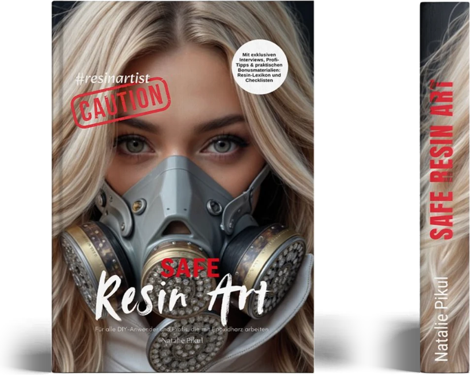 Safe Resin Art von Natalie Pikul, Cover und Buchrücken der deutschen Ausgabe